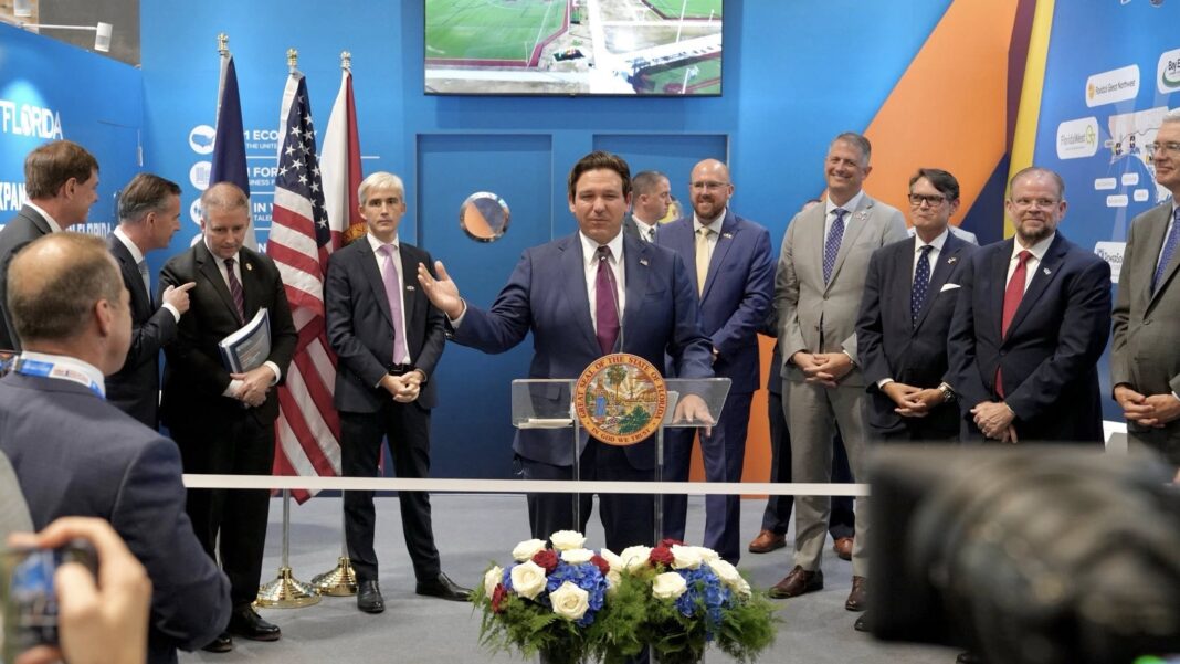 Ron DeSantis et al. posing for the camera