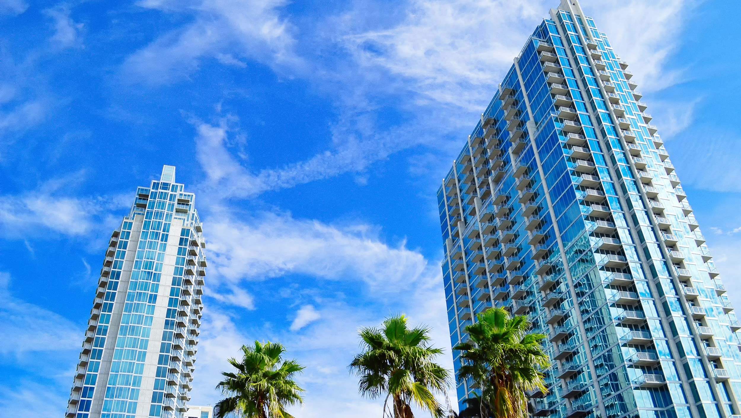 A large tall tower with a sky background in Florida
